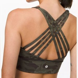 LULULEMON Free to Be Moved Bra Camo Size 8